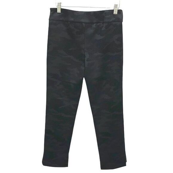 Estelle and Finn Womens Camouflage Stretch Mid Rise Leggings‎ Black Gray Medium - Picture 3 of 10